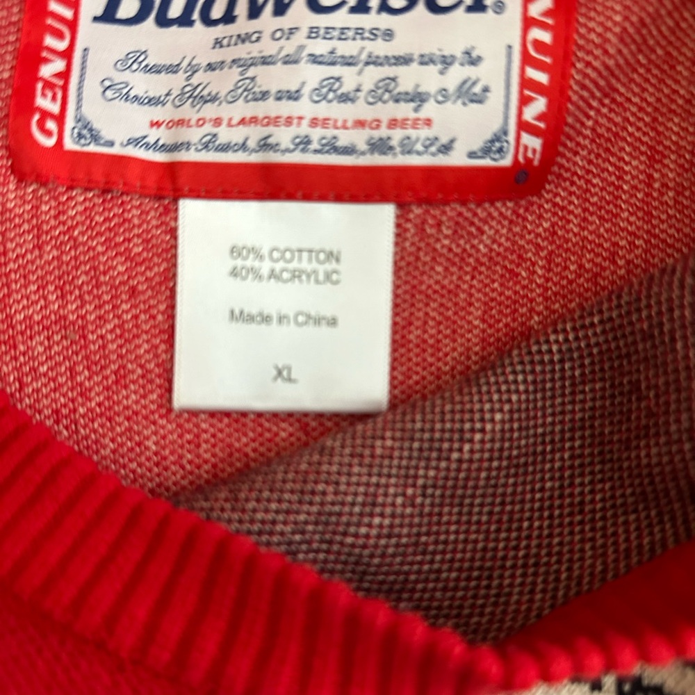 Vintage Budweiser Sweater. - Picture 4 of 4